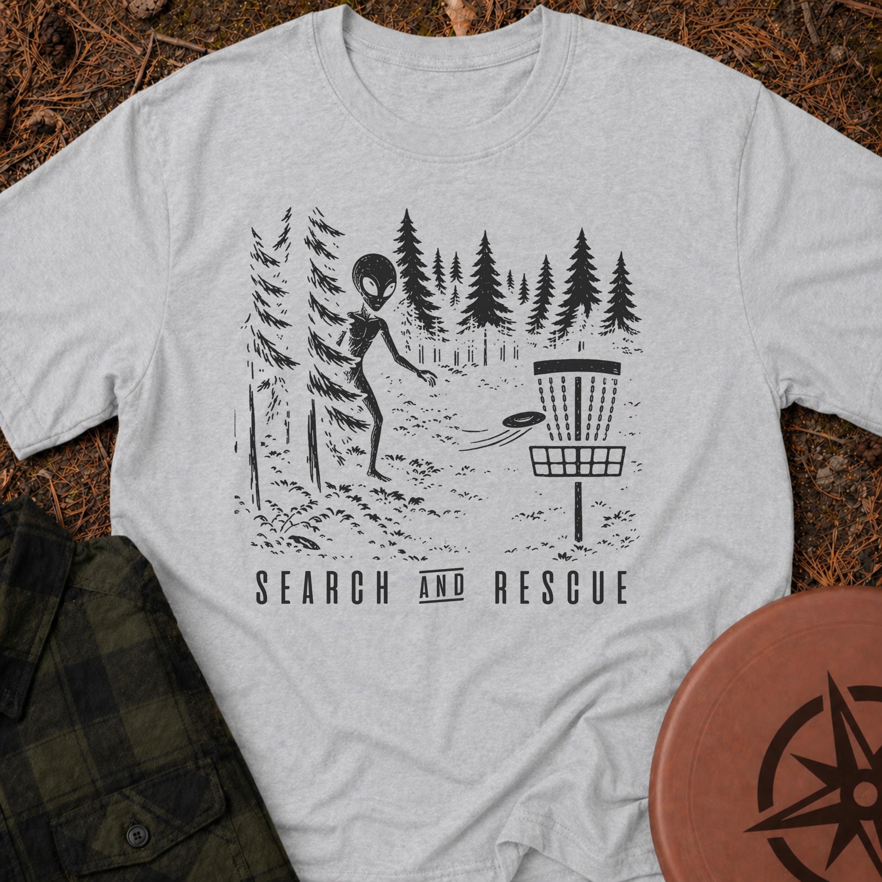 Alien Disc Golfer T-Shirt